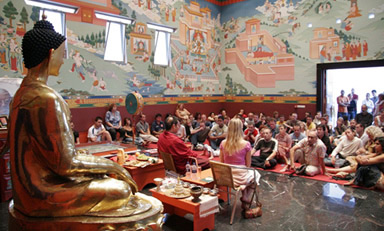 Buddhist meditation hall in Benalmadena Pueblo
